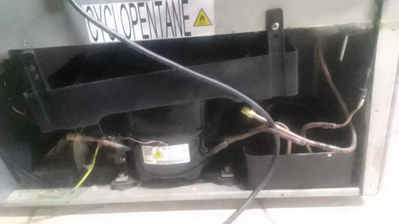 Refrigerator rear assembly and component access